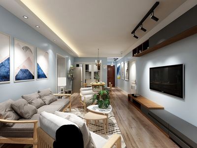 富禹盛京学府-86㎡-北欧风效果图