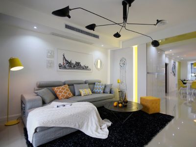 美的盛堂-136㎡-现代风效果图