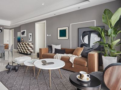 绿地新里城-115㎡-现代风效果图