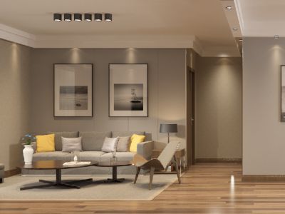 普华浅水湾-89㎡-北欧风效果图