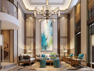 雁栖玫瑰园-260㎡-绚丽风效果图