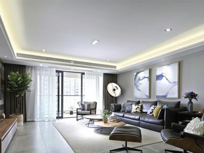 鲸山觐海-102㎡-现代风效果图