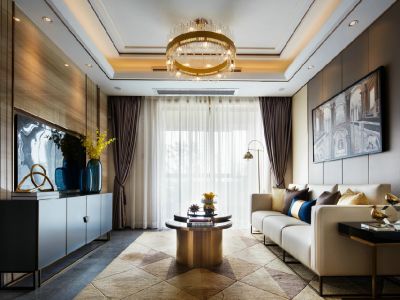 群贤道九號-102㎡-欧式风效果图