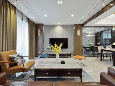 旭辉江山阅-102㎡-现代风效果图