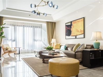 香蜜湖一号-102㎡-现代风效果图