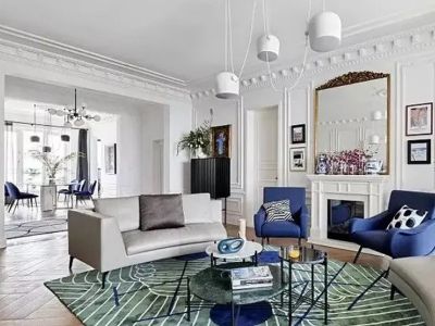 半岛公馆-140㎡-欧式风效果图