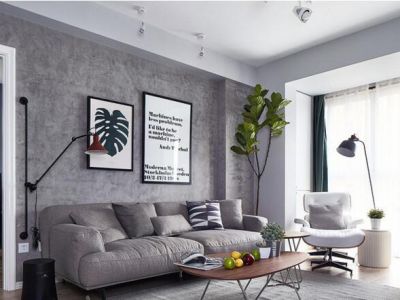 步阳江南甲第-90㎡-现代风效果图