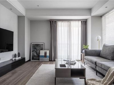 滨江裕花园-123㎡-现代风效果图