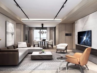 艺荟兰苑-110㎡-现代风效果图