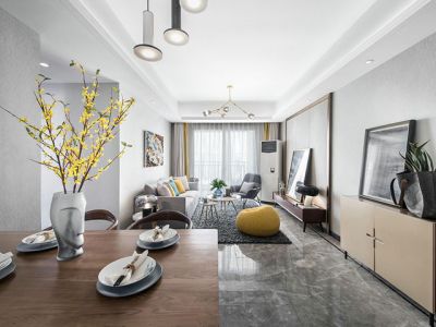 美的君澜-120㎡-北欧风效果图