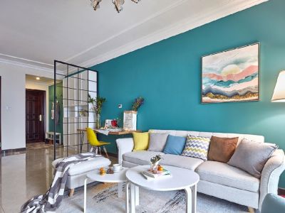 绿地新都会-101㎡-现代风效果图