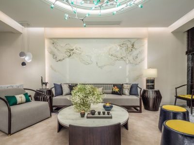 贻成水木清华-300㎡-新中式风效果图