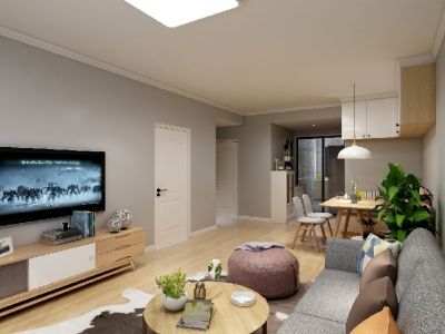 乐华城香榭庄园-108㎡-北欧风效果图