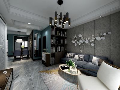 九树-90㎡-现代风效果图