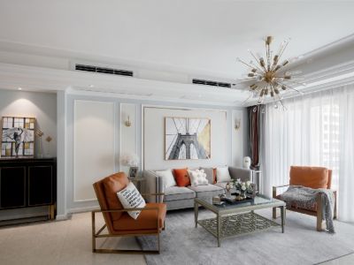 恒大盛京珺庭-120㎡-美式风效果图