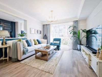 绿地新里城-82㎡-欧式风效果图