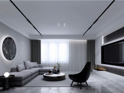 揽海名寓-314㎡-现代风效果图