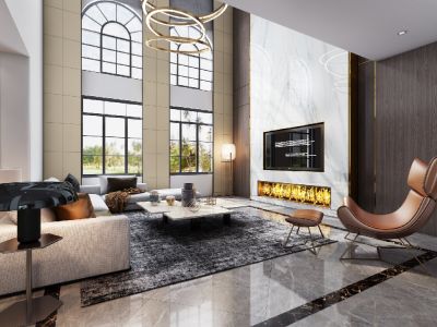 恒大云玺-439㎡-现代风效果图