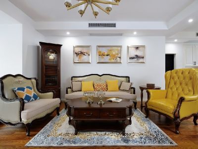 象屿名俊豪庭-120㎡-美式风效果图