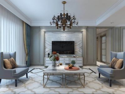 首创禧悦大境-140㎡-北欧风效果图