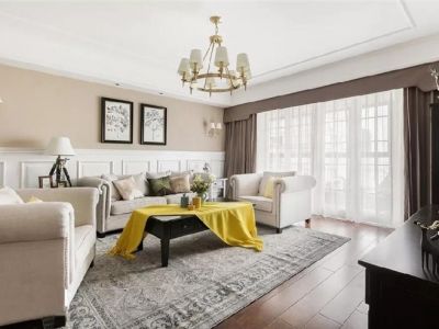 领翔华府-103㎡-美式风效果图