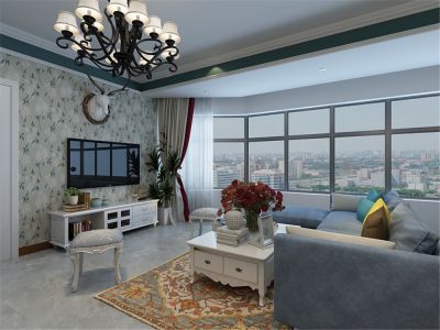 海宇嘉园-127㎡-现代风效果图