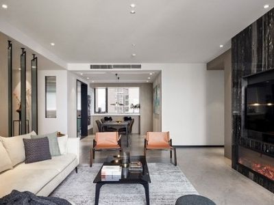 绿地璀璨天城-130㎡-现代风效果图