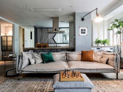 白鹿汀洲-130㎡-北欧风效果图