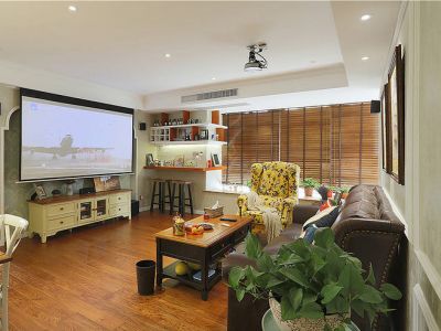 庆记大楼-70㎡-地中海风效果图