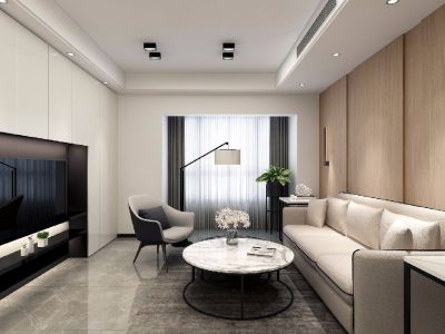 天誉名邸-109㎡-现代风效果图