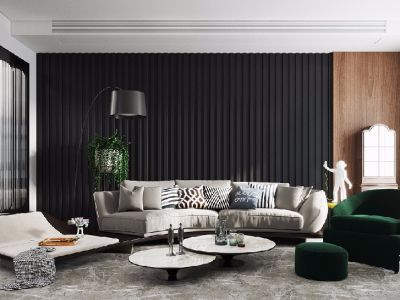 万科魅力花园-127㎡-现代风效果图