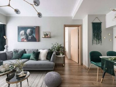 中铁阅山湖-70㎡-北欧风效果图