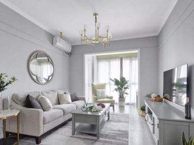 映月苑-125㎡-美式风效果图