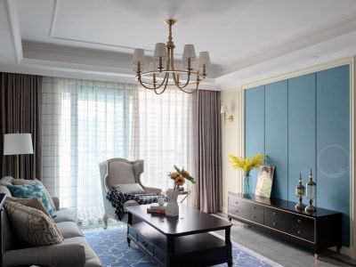 中粮珑悦锦云-130㎡-美式风效果图