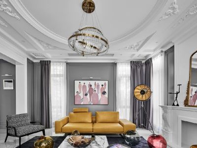 保利荔园天府和悦-300㎡-混搭风效果图