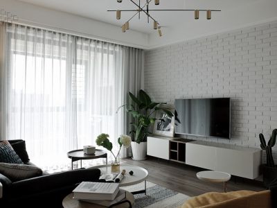 华业玫瑰东方II期-140㎡-简约风效果图