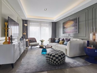 华润幸福里-144㎡-现代风效果图