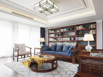 金科·中泰天境-112㎡-新中式风效果图