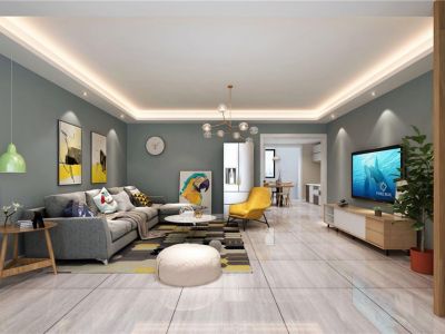 银领国际-129㎡-现代风效果图