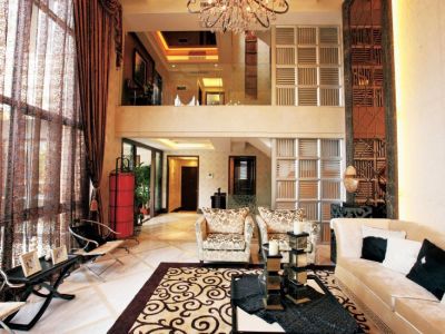 深湾1号-150㎡-新中式风效果图