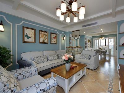 汇峰嘉园-116㎡-美式风效果图