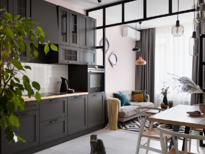 渔龙半湾-80㎡-现代风效果图