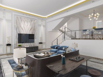 南湖国际社区-168㎡-现代风效果图