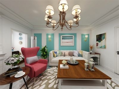 金尚嘉园-85㎡-现代风效果图