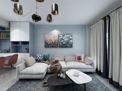 通惠家园-70㎡-北欧风效果图