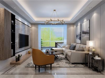 阳光南里-123㎡-现代风效果图