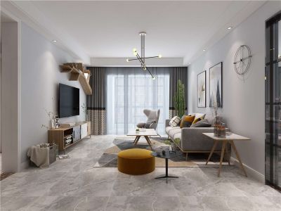 田村33号院-127㎡-现代风效果图