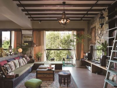 洛阳宜阳绿城桃花源-190㎡-美式风效果图