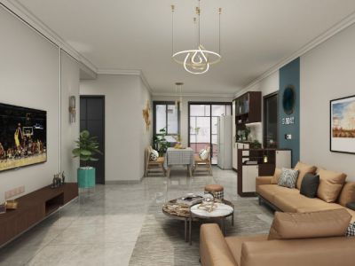 尼霞苑-148㎡-现代风效果图