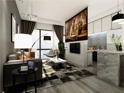 首创国际城-88㎡-现代风效果图